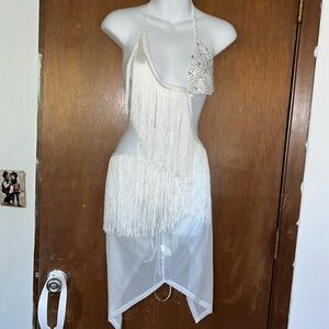 12th Tribe Leann rhinestone mini dress